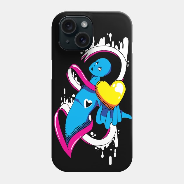 Heartthrob (White BG) Phone Case by magicpretzel