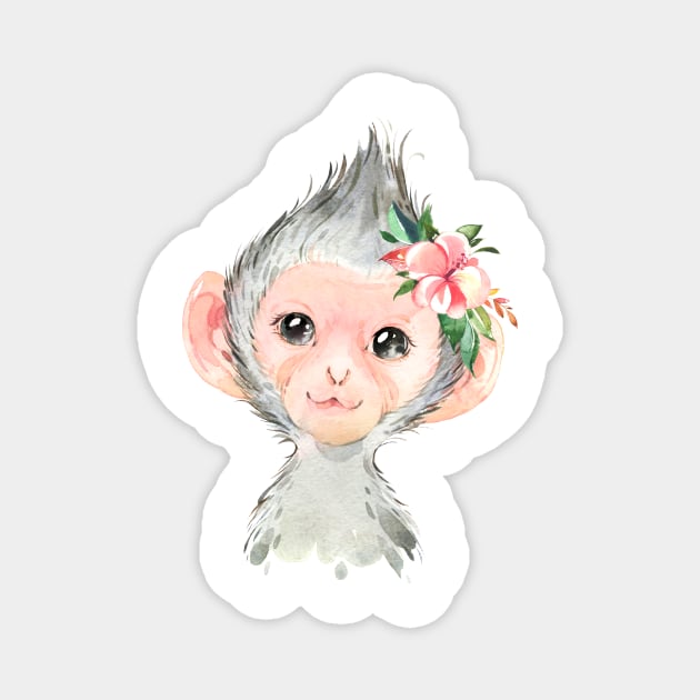 Cutest Monkey Design! Magnet by Krisb1371