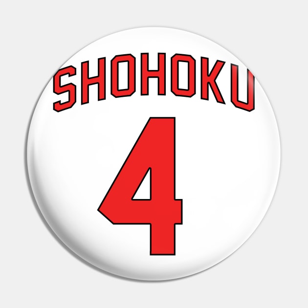 Shohoku - Takenori Akagi Jersey Pin by KimKim