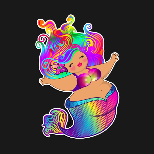 Rainbow Mermaid by Toni Tees