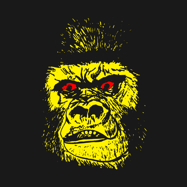 Scary Yellow Gorilla by MatchbookGraphics