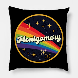 Montgomery // Rainbow In Space Vintage Style Pillow