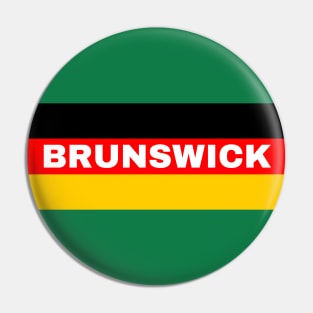 Brunswick City in German Flag Pin