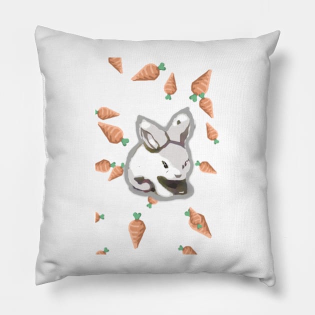 Year of the Rabbit Pillow by oddityghosting