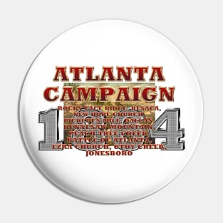 Atlanta Campaign, Civil War Pin