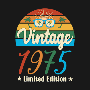 Vintage Retro Limited Edition 1975 Birthday Gift T-Shirt