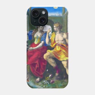 Couple fall in love in a mythological setting Phone Case