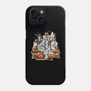 Smokey Ghost Pumpkin Halloween, 2024 Halloween, Pumpkin, Fall Skeleton Phone Case