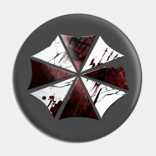 Umbrella Broken Logo Pin