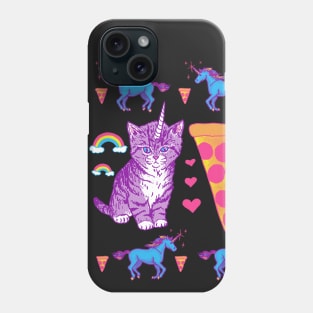 Kittycorn Pizza Rainbows Phone Case