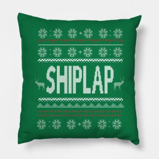 Shiplap Ugly Christmas Sweater Pillow