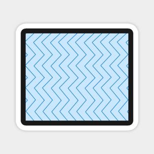 Abstract zigzag - blue. Magnet