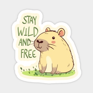 Wild Capybara Spirit Magnet