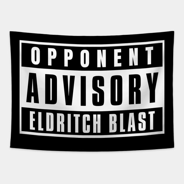 Opponent Advisory Eldritch Blast | DnD Warlock Class Tapestry by DungeonDesigns