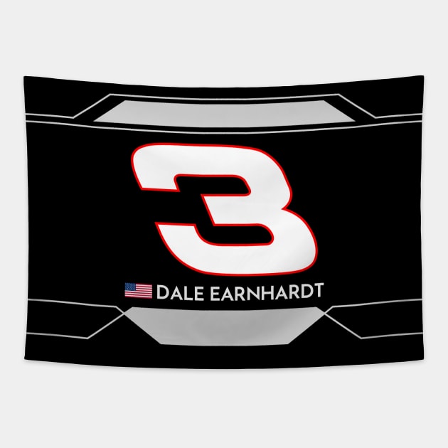 Dale Earnhardt #3 NASCAR Design Tapestry by AR Designs 