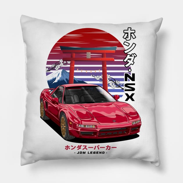 JDM Legend Honda NSX Pillow by Guyvit