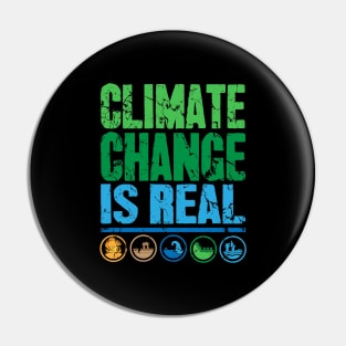 Climate change is real Pin