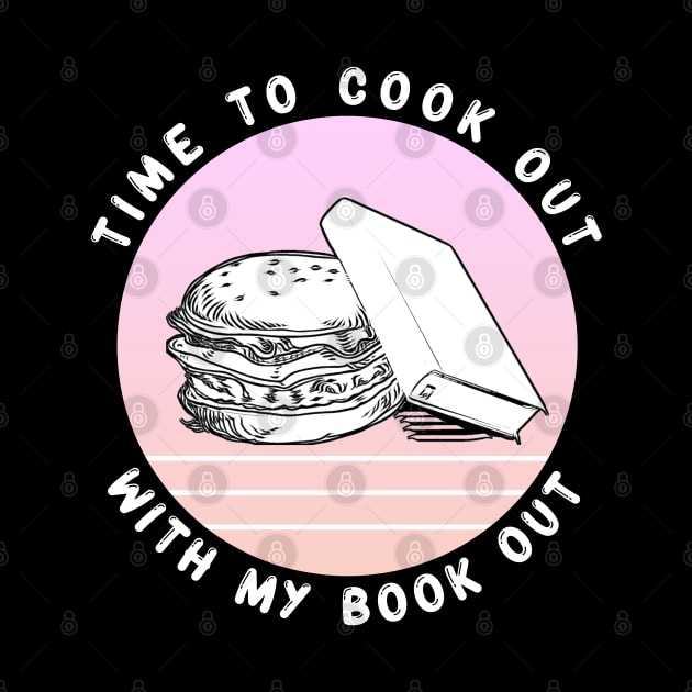 Time to Cook Out With My Book Out Retro Pink Summer by aaallsmiles