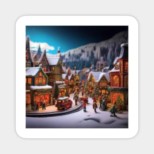 Christmas Village Magnet