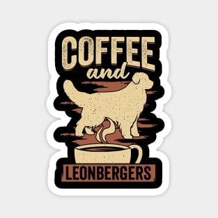 Coffee And Leonbergers Dog Lover Gift Magnet