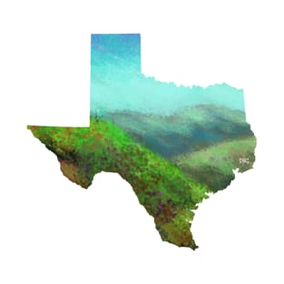 Texas Summer Hills Silhouette T-Shirt