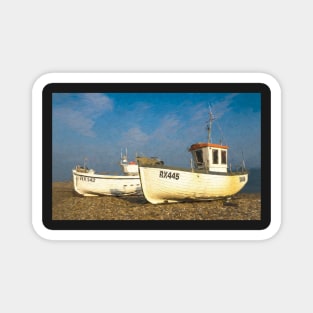 An Impressionist View of Fishing Boats Magnet