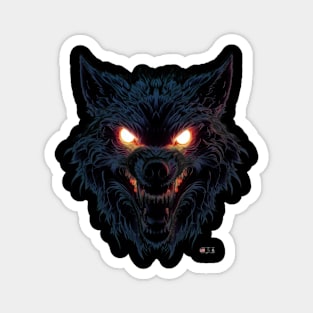 Glowing Wolf and Fangs by focusln Magnet
