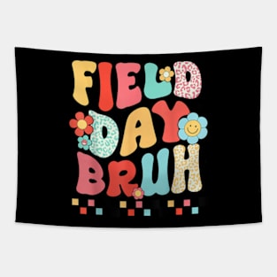 Field Day Bruh Groovy Funny Saying Field Day 2024 Teacher T-Shirt Tapestry