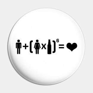 Drinks and Love Math Pin