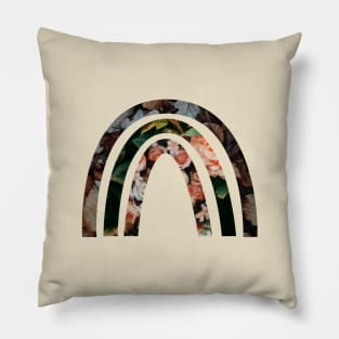 chic floral special rainbow Pillow