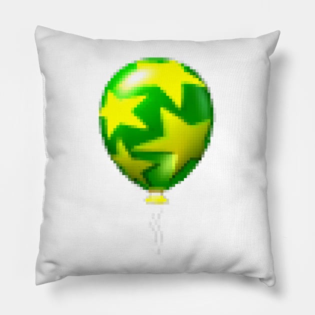 Green Balloon Sprite Pillow by SpriteGuy95