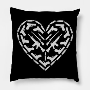 I heart pew pew Pillow
