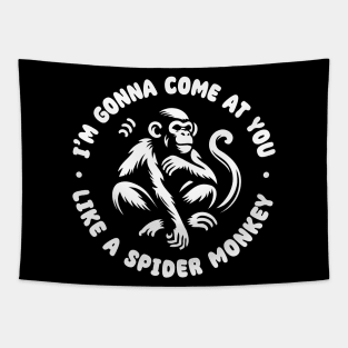 I'm gonna come at you like a Spider Monkey Tapestry