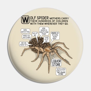 MAMA SPIDER NEEDS A DRINK - ZOODRAWS COMIC Pin