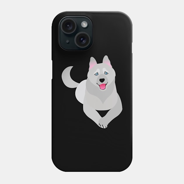 Gray Husky Phone Case by Yukiimomo