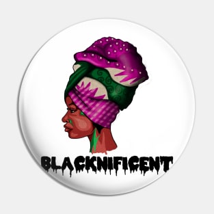 Black Beauty, Afro Woman, Magnificent Pin