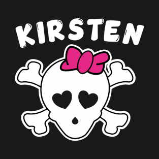 Piratin Kirstin Design For Girls And Women T-Shirt