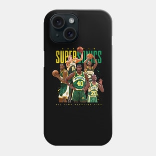 Seattle Supersonics All Time Starting Five Phone Case