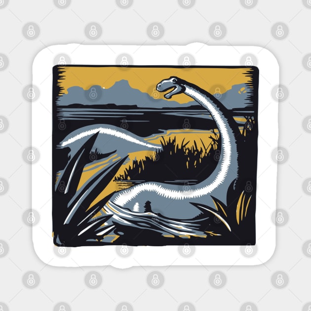 Dinosaur Illustrations Magnet by STAR SHOP