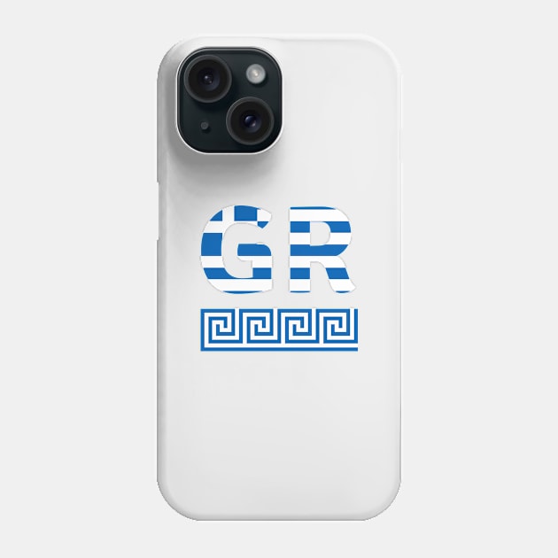 GR Greece flag, ornament Phone Case by GreekTavern