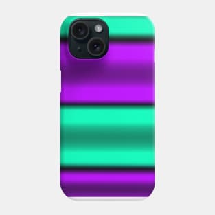 Purple & Mint Horizontal Stripes Phone Case