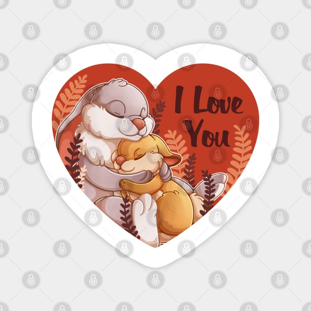 I love you Magnet by NatureDrawing