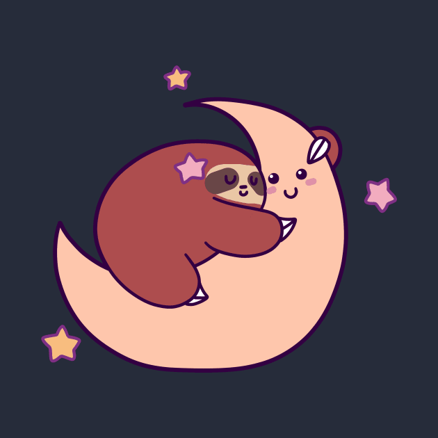 Sleeping Moon Sloth by saradaboru