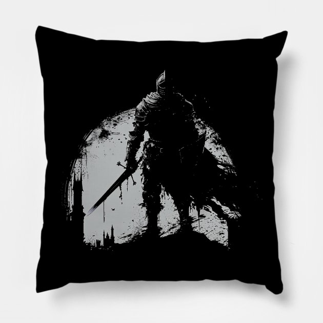 dark soul Pillow by Ninja banana