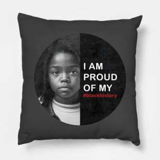 Girl Black History | Black History Month | Black Lives Matter | Juneteenth | Black Pride Pillow