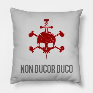 Non Ducor Duco Latin Phrase Pillow