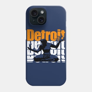 Retro '80s DETROIT (distressed vintage look) Phone Case