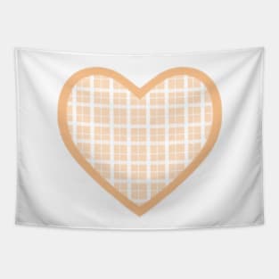 Orange Cottage Heart Tapestry