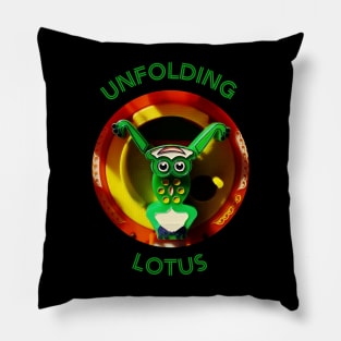 Unfolding Lotus Cute Frog doing Tai Chi Pillow