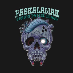 cyborg skull paskalamak shirt again T-Shirt